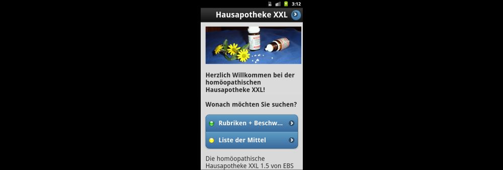 Hausapotheke Homopathie XXL App